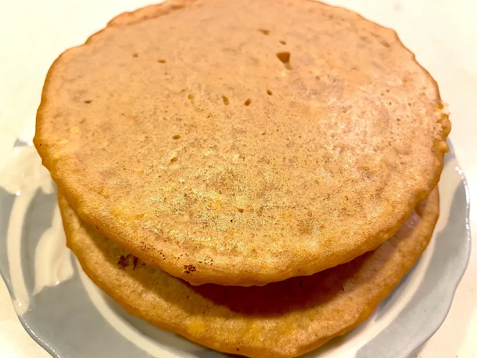 お豆腐きな粉米粉パンケーキ🥞|みうのすけさん