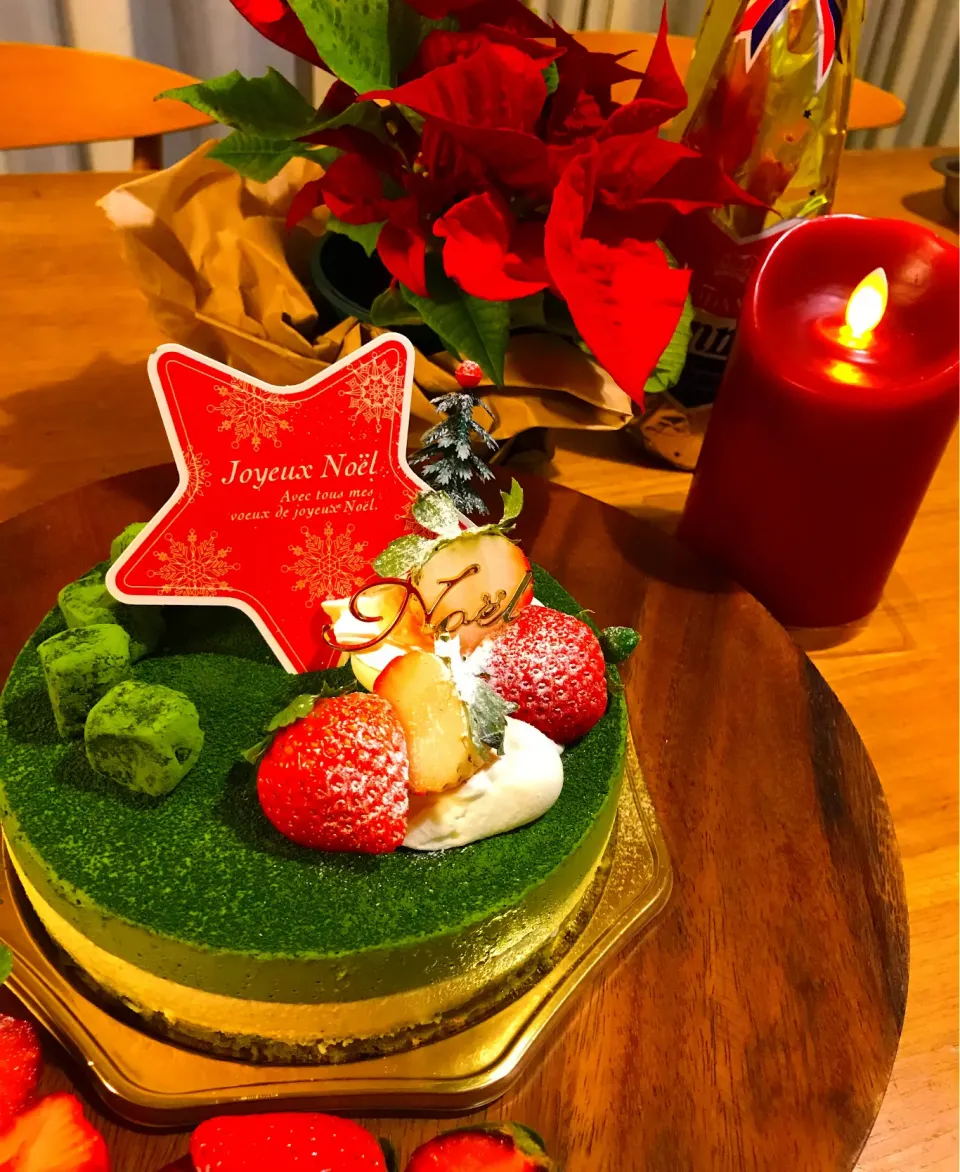 Snapdishの料理写真:抹茶ムースでクリスマス🎄|まどさん