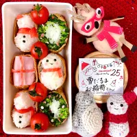 Snapdishの料理写真:クリスマスお弁当|mogumogu1.11さん