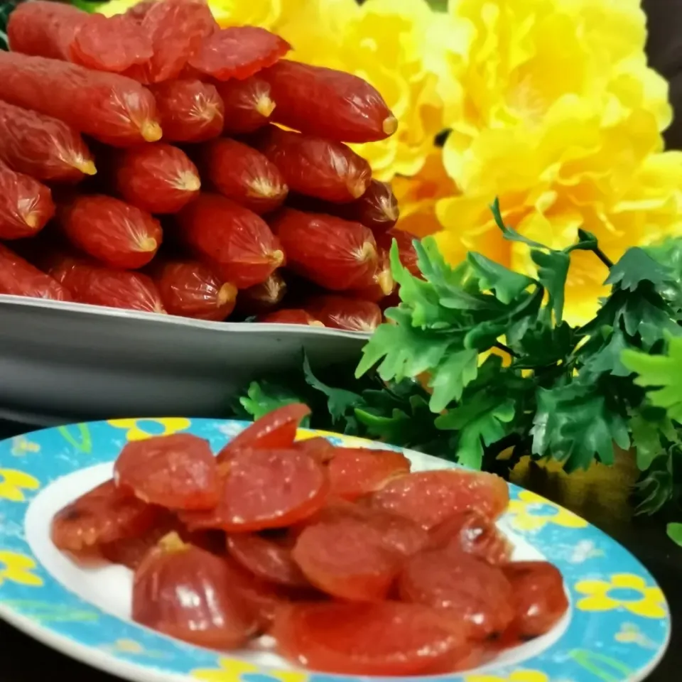 Snapdishの料理写真:Laphiong Lapjiong  chinese pork sausages|bestyさん