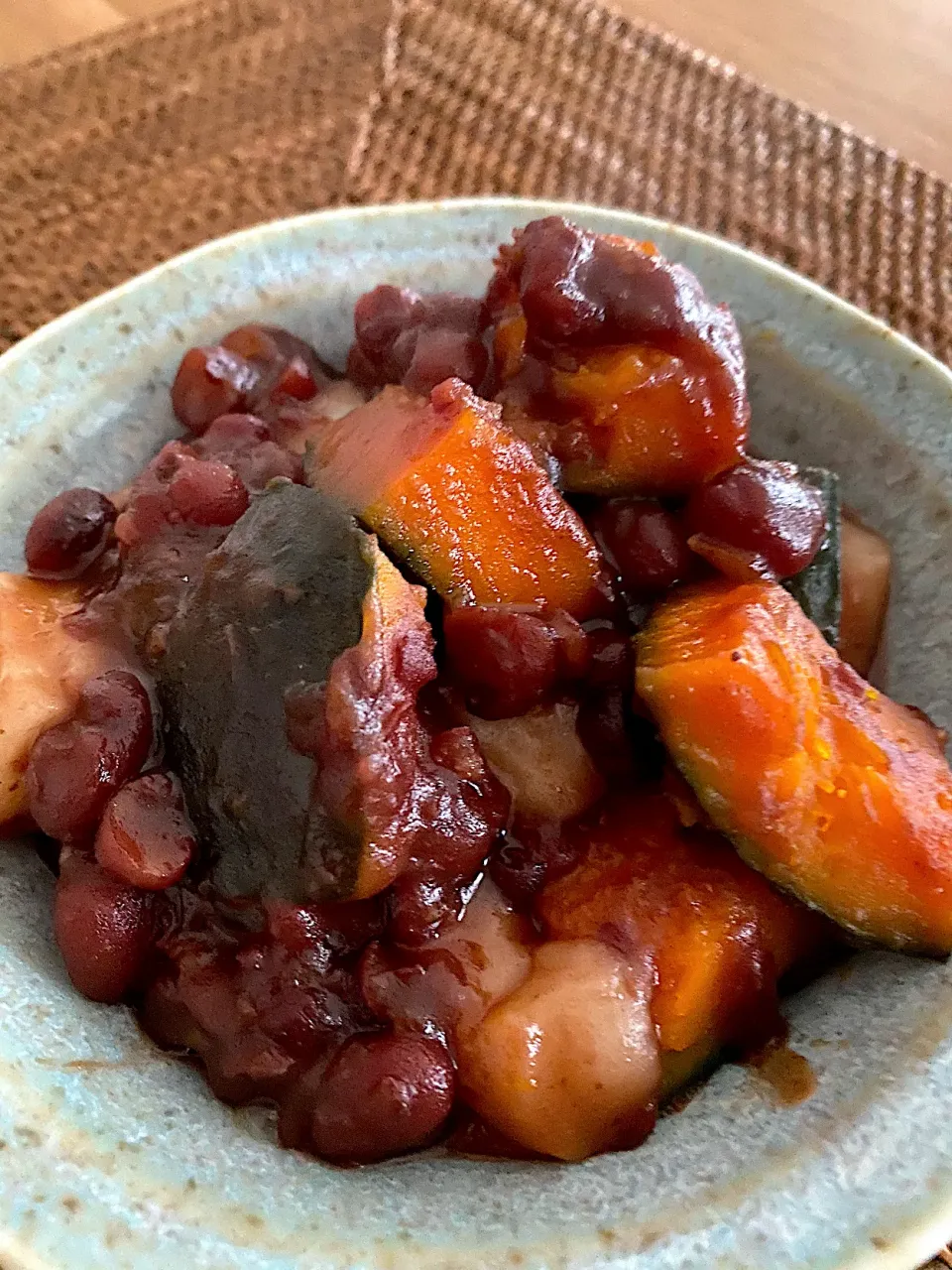 カボチャと小豆のいとこ煮😋|kaokaoさん