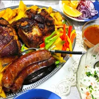 Roasted Pork, Sausage, French Salad|Appa Greenさん