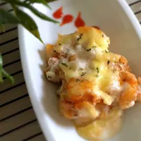 Potatoe baked white cheesy sauce part 2|srimuliaさん