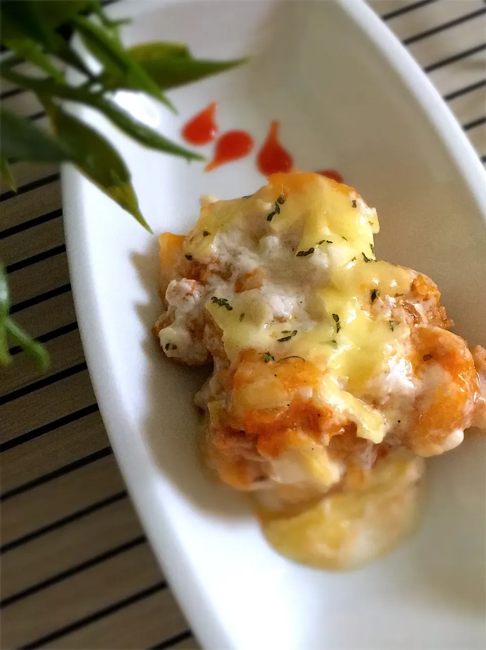 Potatoe baked white cheesy sauce part 2|srimuliaさん