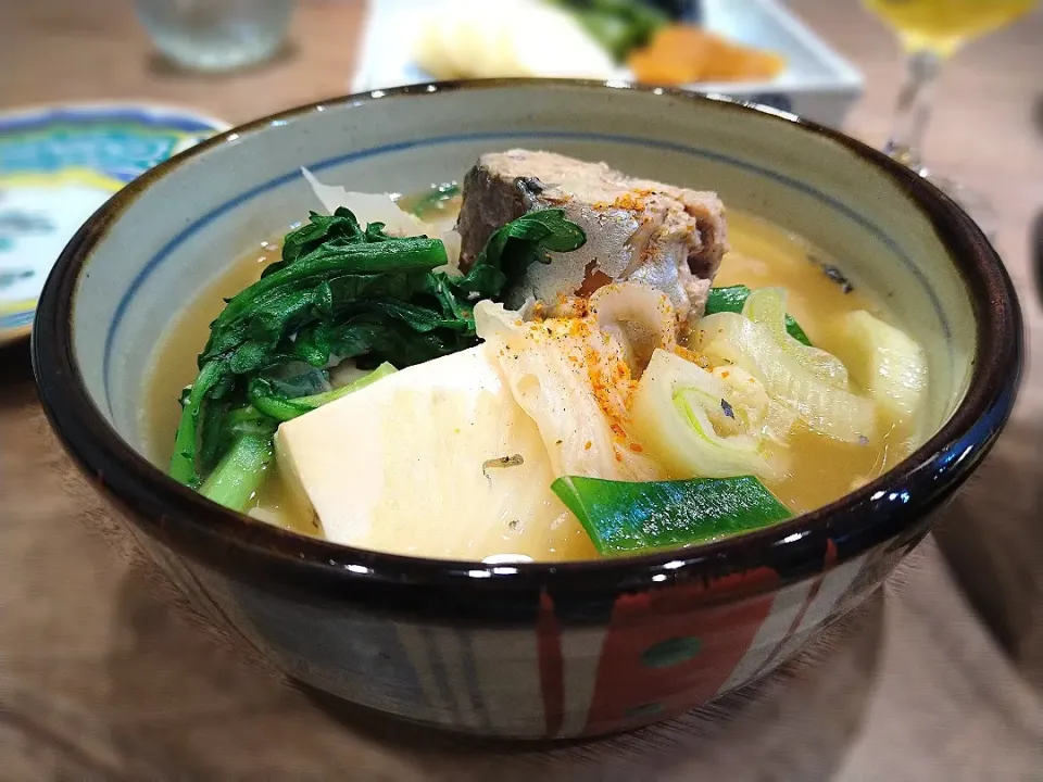 鯖缶の小鍋仕立て|古尾谷りかこさん