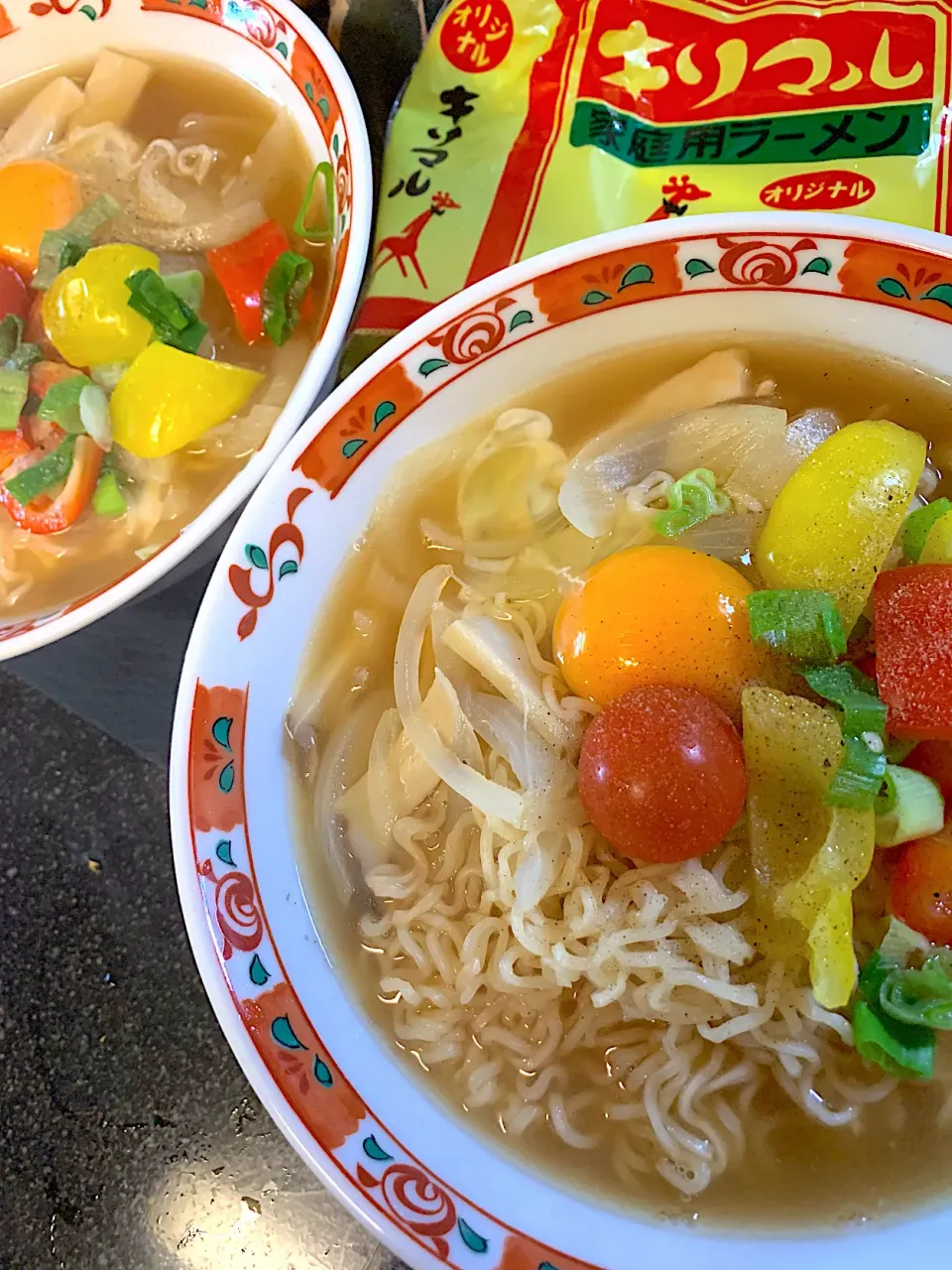 ヨッチャンさんからのキリマルラーメンパプリカカップの有効利用😅|シュトママさん