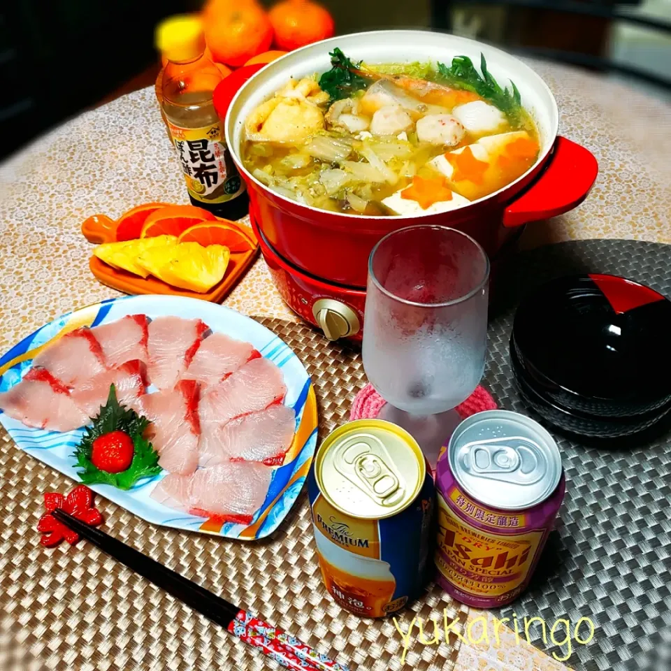 海鮮鍋🍲からの～
ぶりしゃぶ😆|yukaringoさん