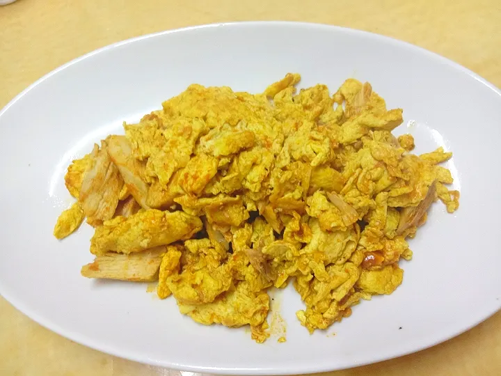 Mama cook
@chicken breast 
@egg
@curry powder
❤️❤️😋😋😋|steady chanさん