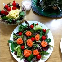 サーモンのカルパッチョとポテトサラダ|あいごんさん