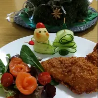 Snapdishの料理写真:お子様プレート🍗|あいごんさん