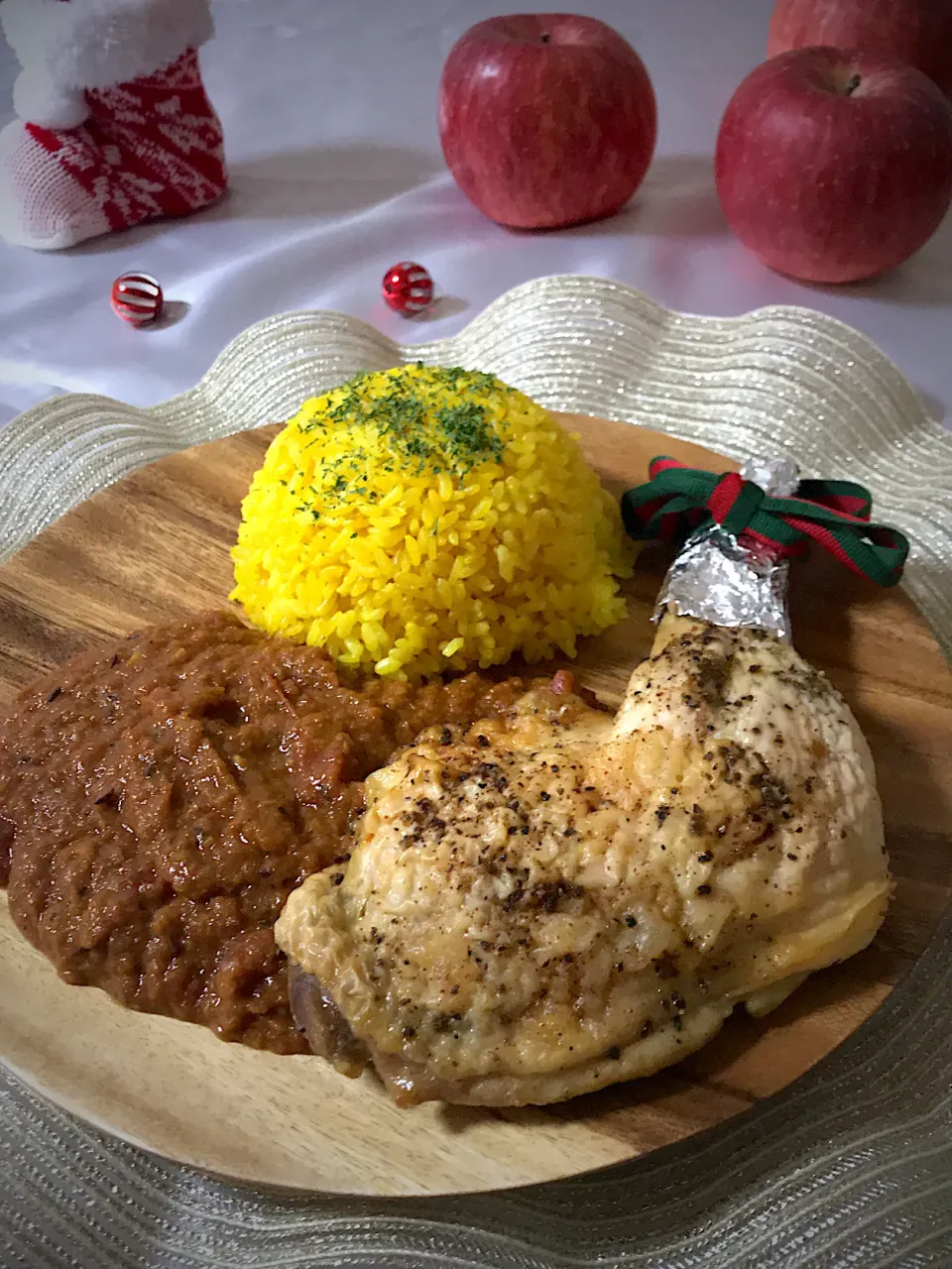 スパイシーカレー🍛チキン添えて✨|いっちゃんさん