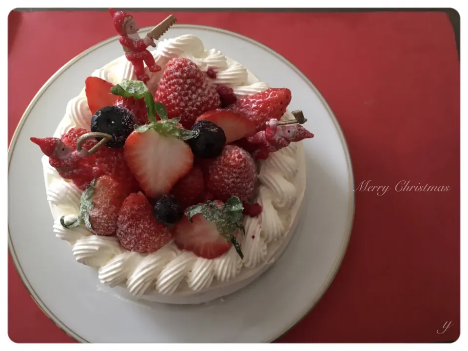 Snapdishの料理写真:クリスマスケーキ🎂|yucca@さん