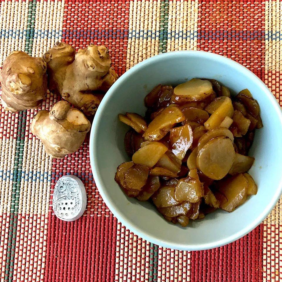 Snapdishの料理写真:菊芋の味噌きんぴら|まきまきさん