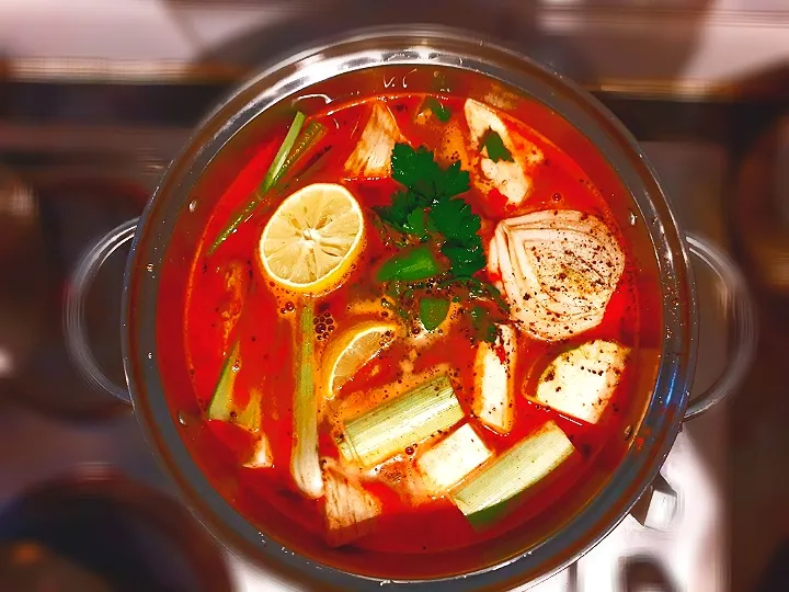 #cajun#spicy#seafood#vegetables#soup|lectiさん