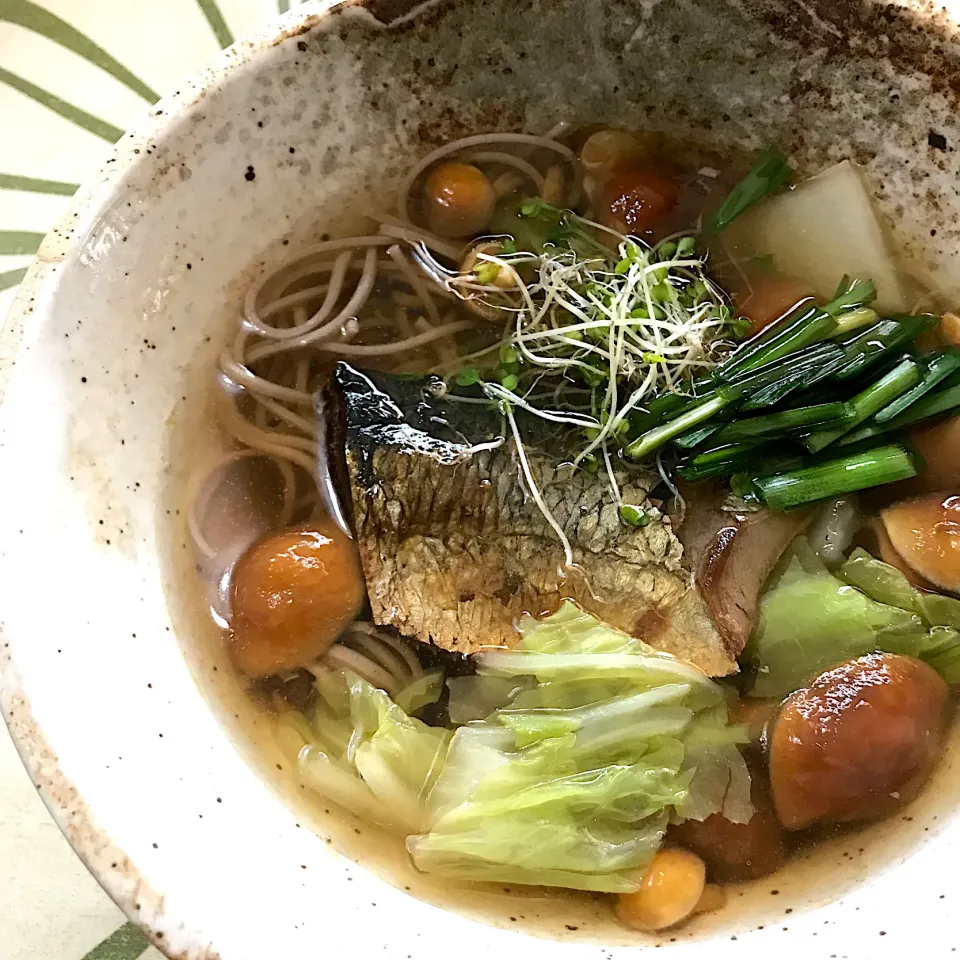 Snapdishの料理写真:大粒なめこと鰊の蕎麦〜🤗|てるみさん