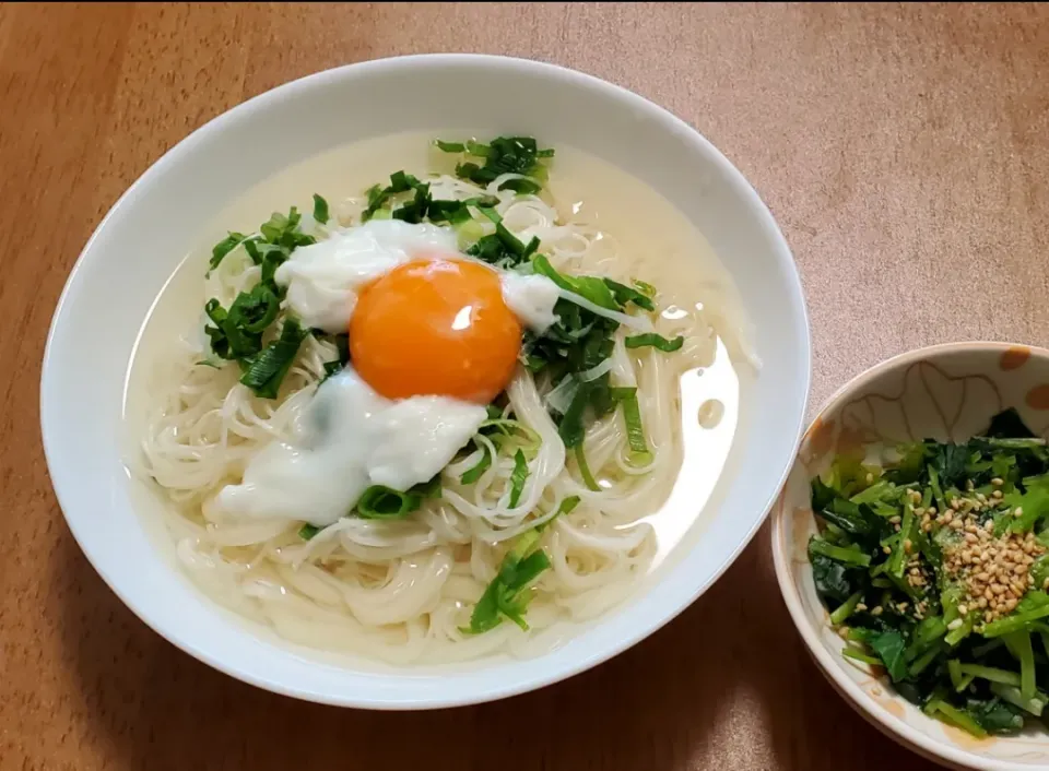 にゅうめん
春菊のお浸し|ナナさん