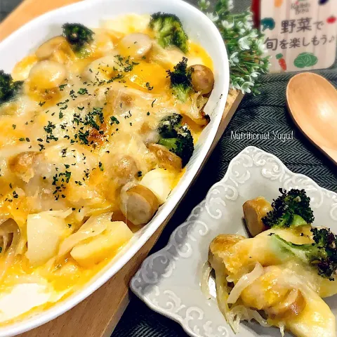 「じゃがいも」を使ってみたSnapdishの料理・レシピ写真:ジャーマンポテトのチーズ焼き〜ゴーダ＆モッツァレラ