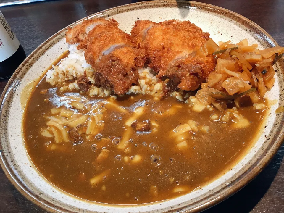 手仕込みササミかつカレー🍛😋|アライさんさん