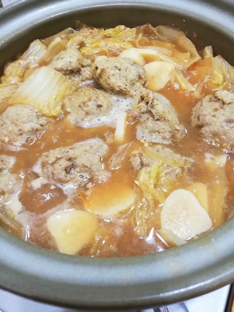 12/29
鰯のつみれの味噌鍋🍲|たえさん