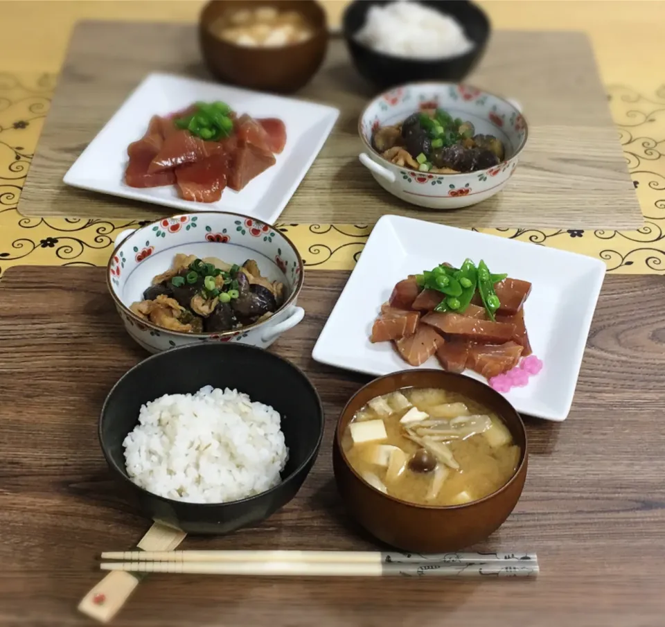 マグロの漬け～夕飯|チムニーさん