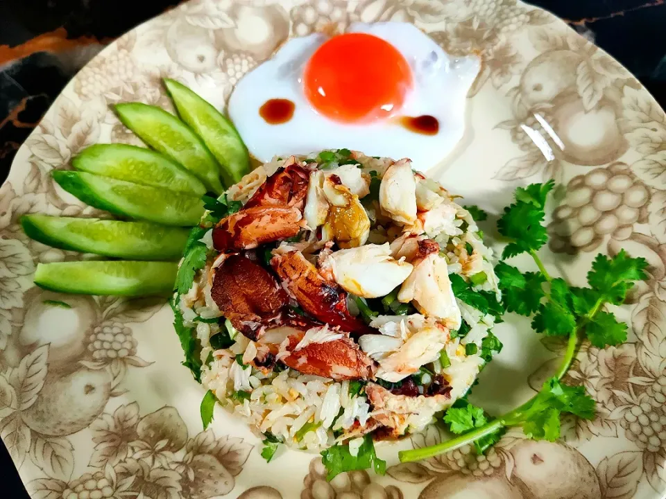 Spicy Crab Salad with Rice.|katang23さん