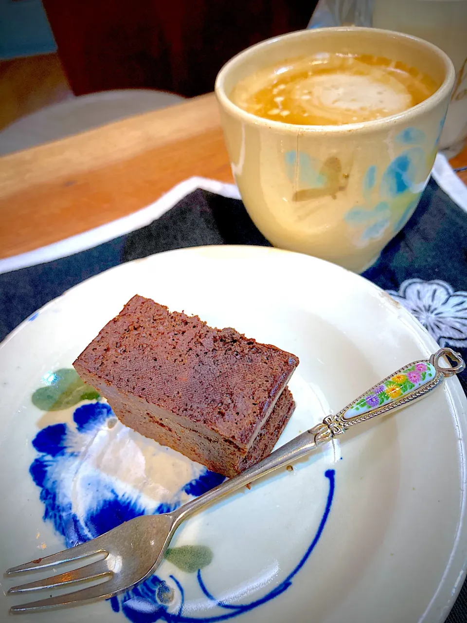 チョコケーキとカフェオレ|NYKさん