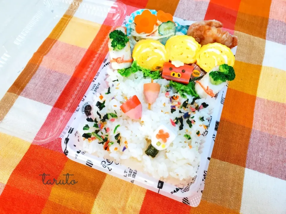 Snapdishの料理写真:お弁当😋🍴ちょっとお正月Ver.🎍🌅🎍|taruto⭐️さん