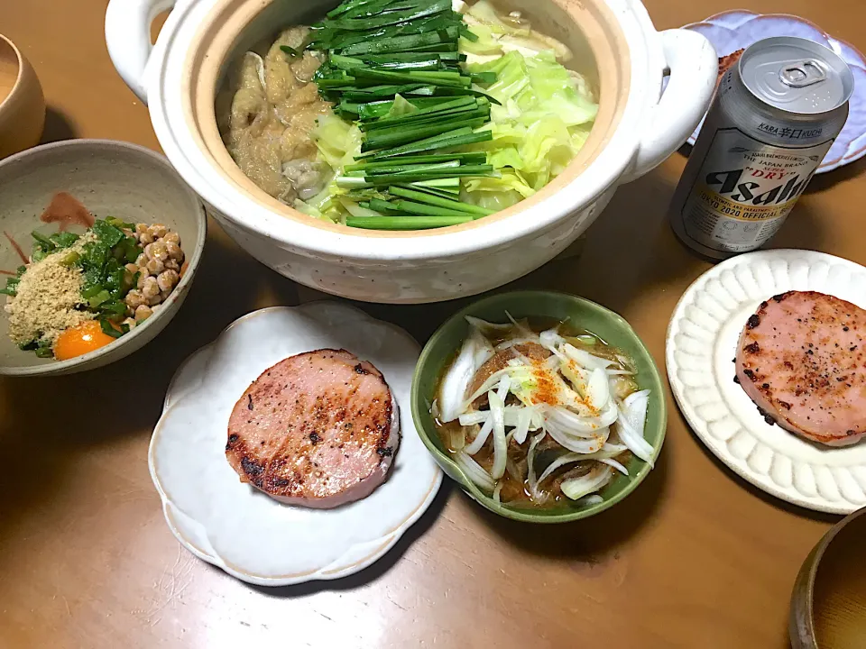 Snapdishの料理写真:12/30夕飯のモツ鍋|さくたえさん