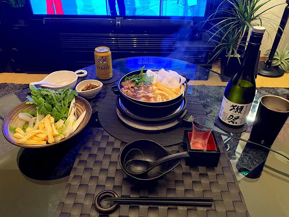 Snapdishの料理写真:2020年大晦日。毎年恒例の鴨鍋🍲|yokoさん