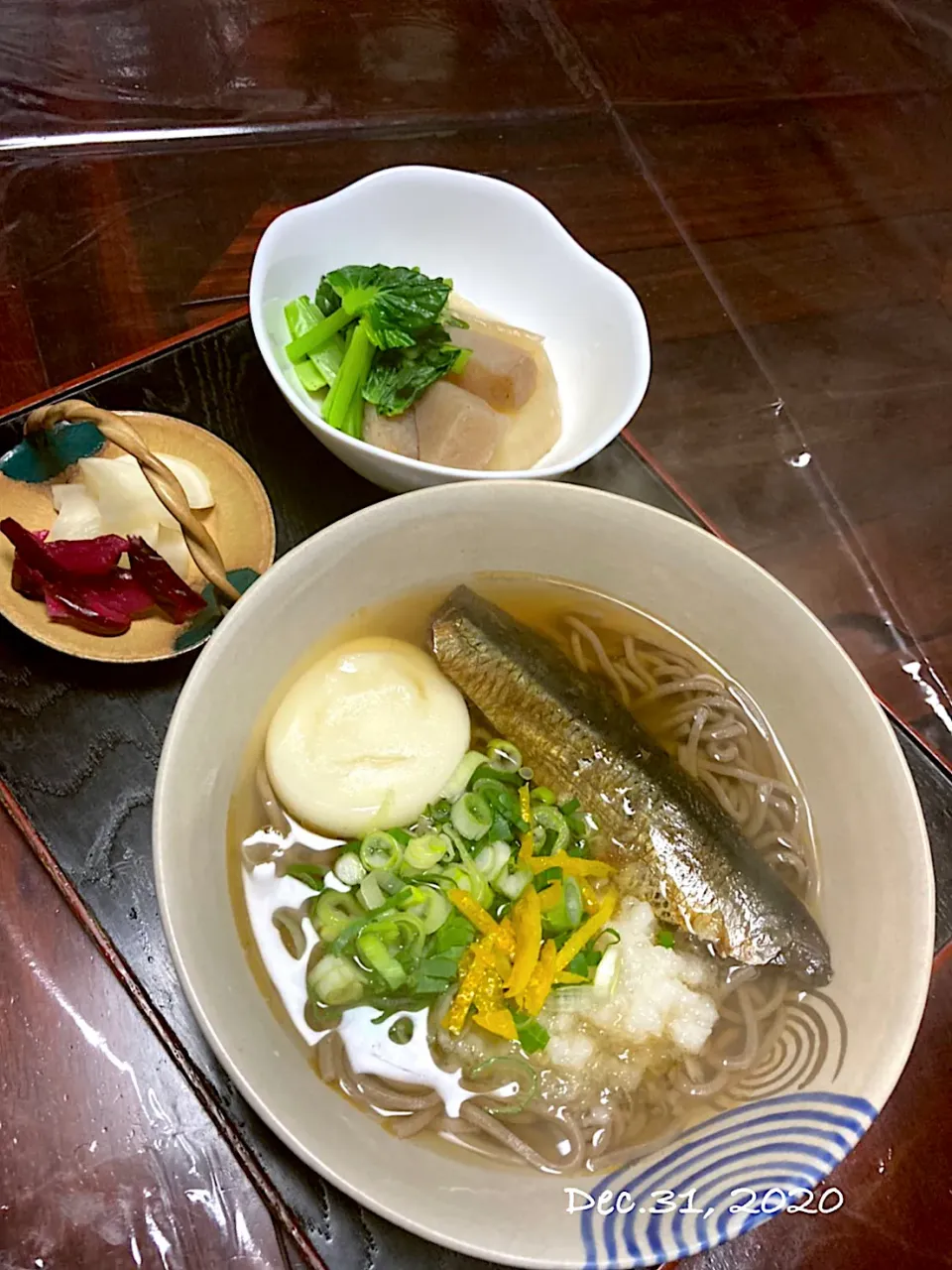 Snapdishの料理写真:grandmaの年越しにしん蕎麦|kaoriさん