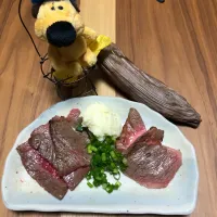 Snapdishの料理写真:和牛肉炙り|ajiponさん