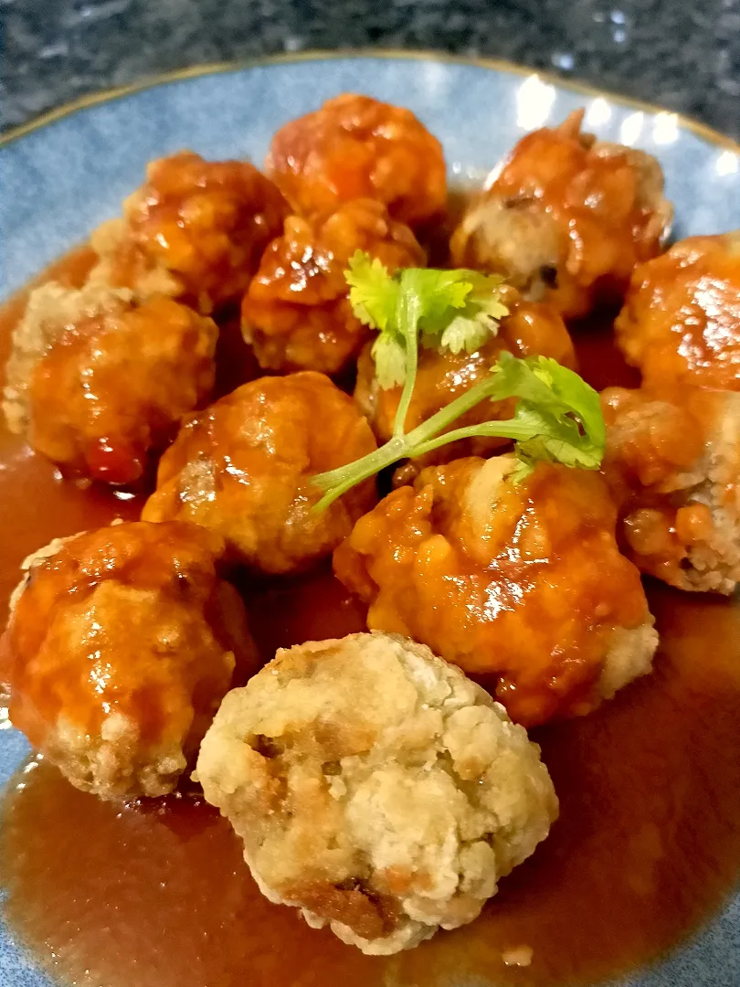 Sweet and Sour Vegetarian Pork balls|Fatmamaさん