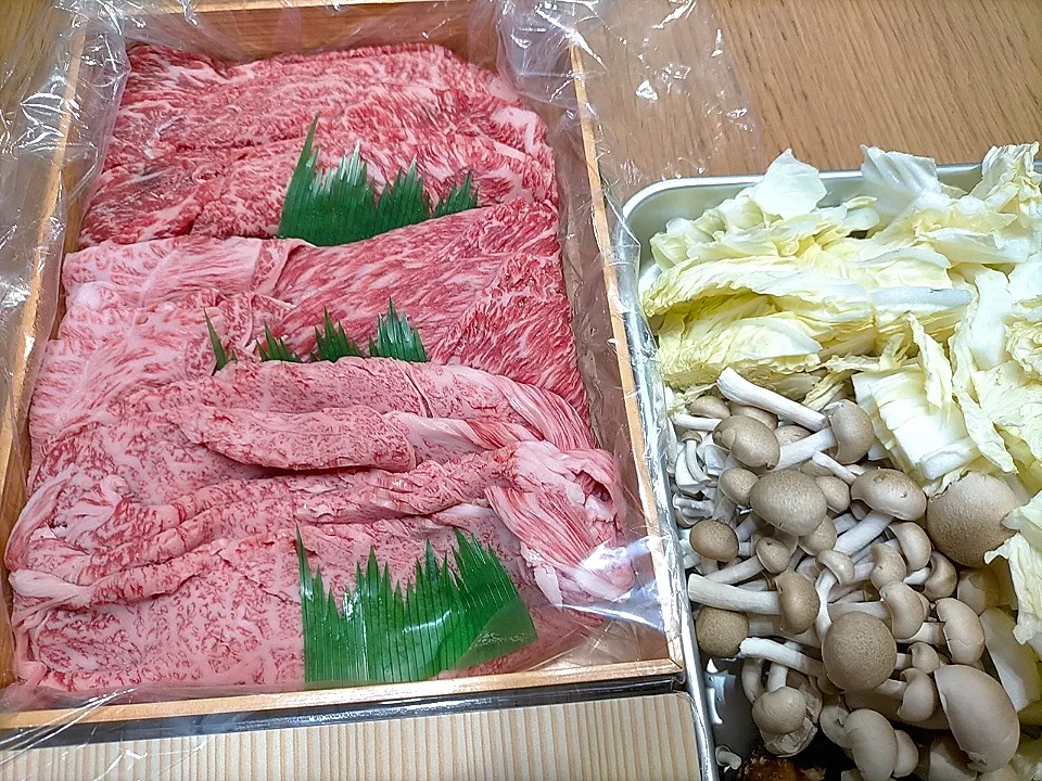 Snapdishの料理写真:すき焼き|しんちゃんパパさん