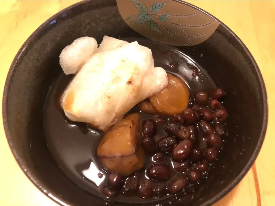 Snapdishの料理写真:お手製栗甘露煮でおぜんざい🌰|Hong Mi(hiromi )さん