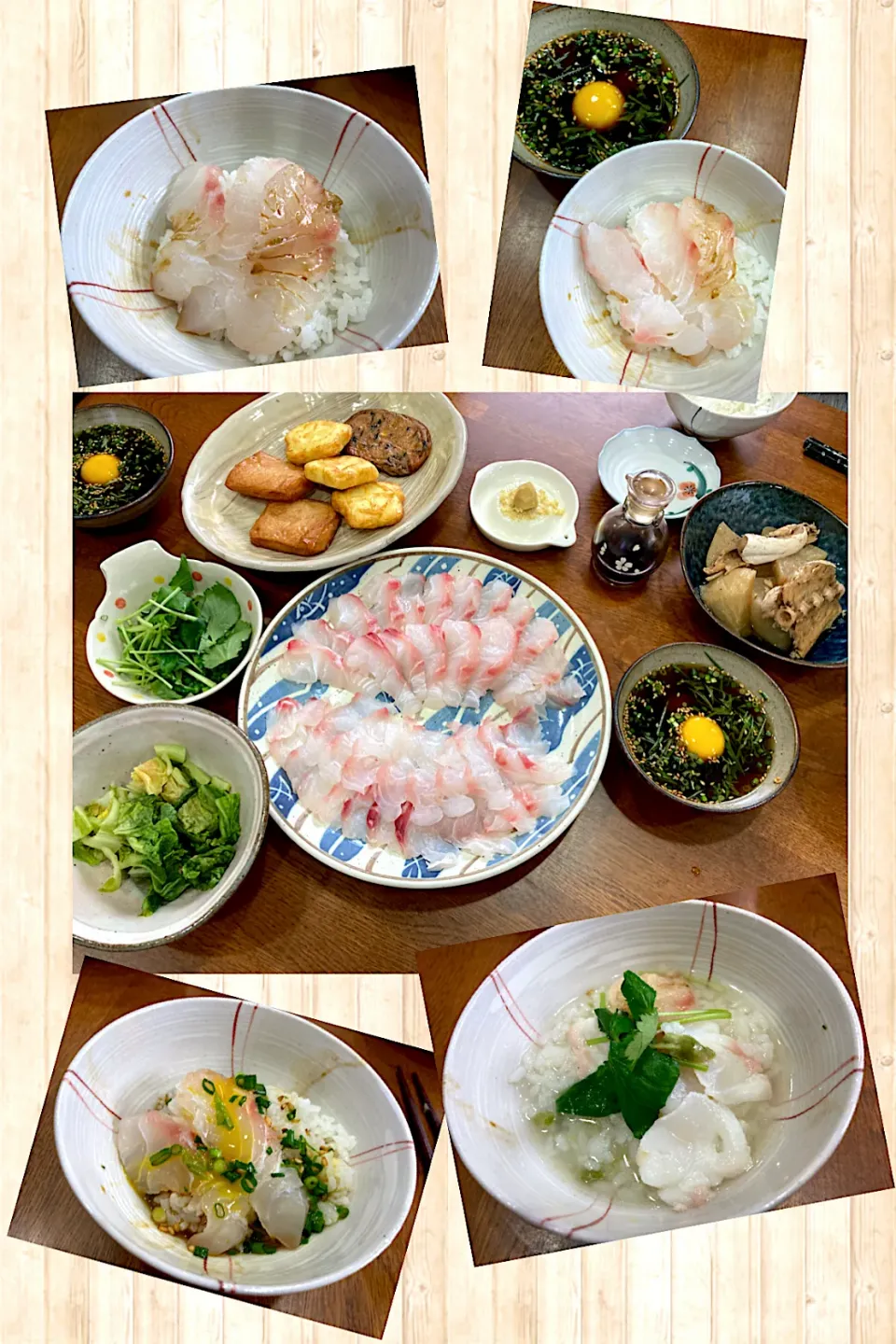 友人の釣果で お正月2日 鯛三昧Lunch🐟|sakuramochiさん