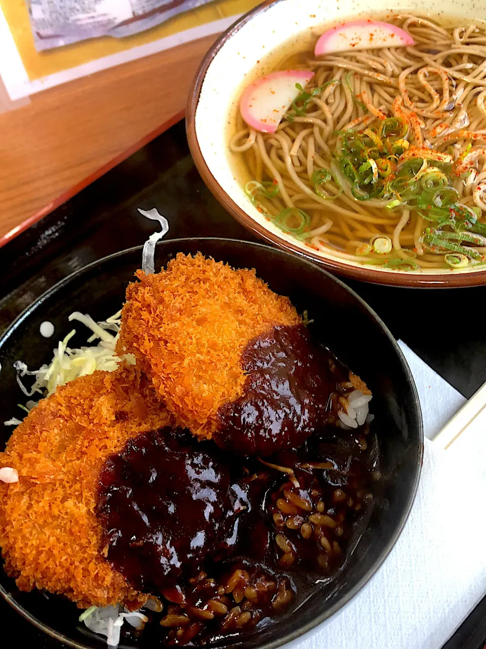 ミニデミかつ丼蕎麦セット|藤本 ひろきさん