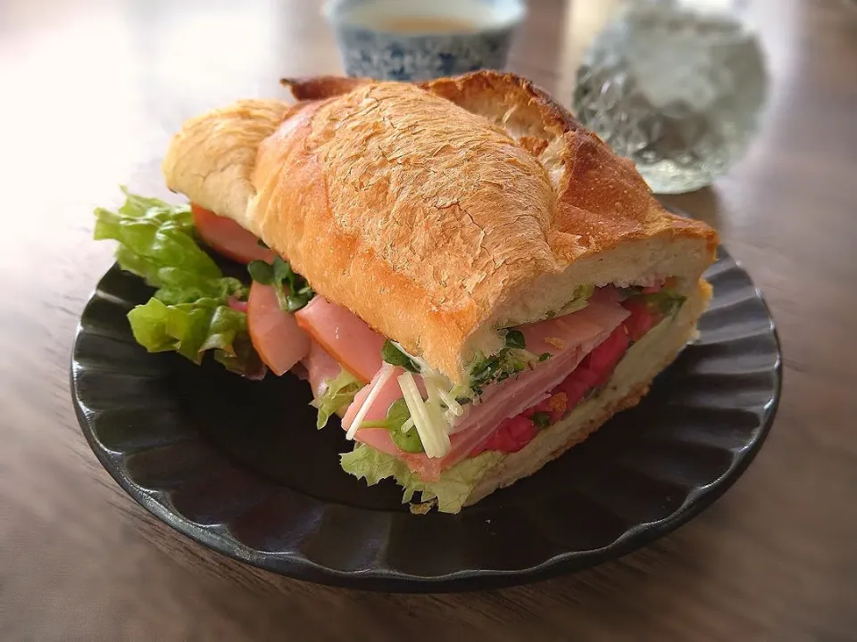 おせち食材活用♡ハムサンド|古尾谷りかこさん