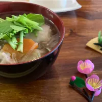 田舎風お雑煮|らんさん