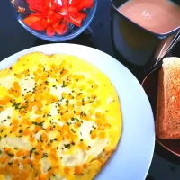 Snapdishの料理写真:Corn Cheese Omelette for breakfast|Sub-Recipesさん