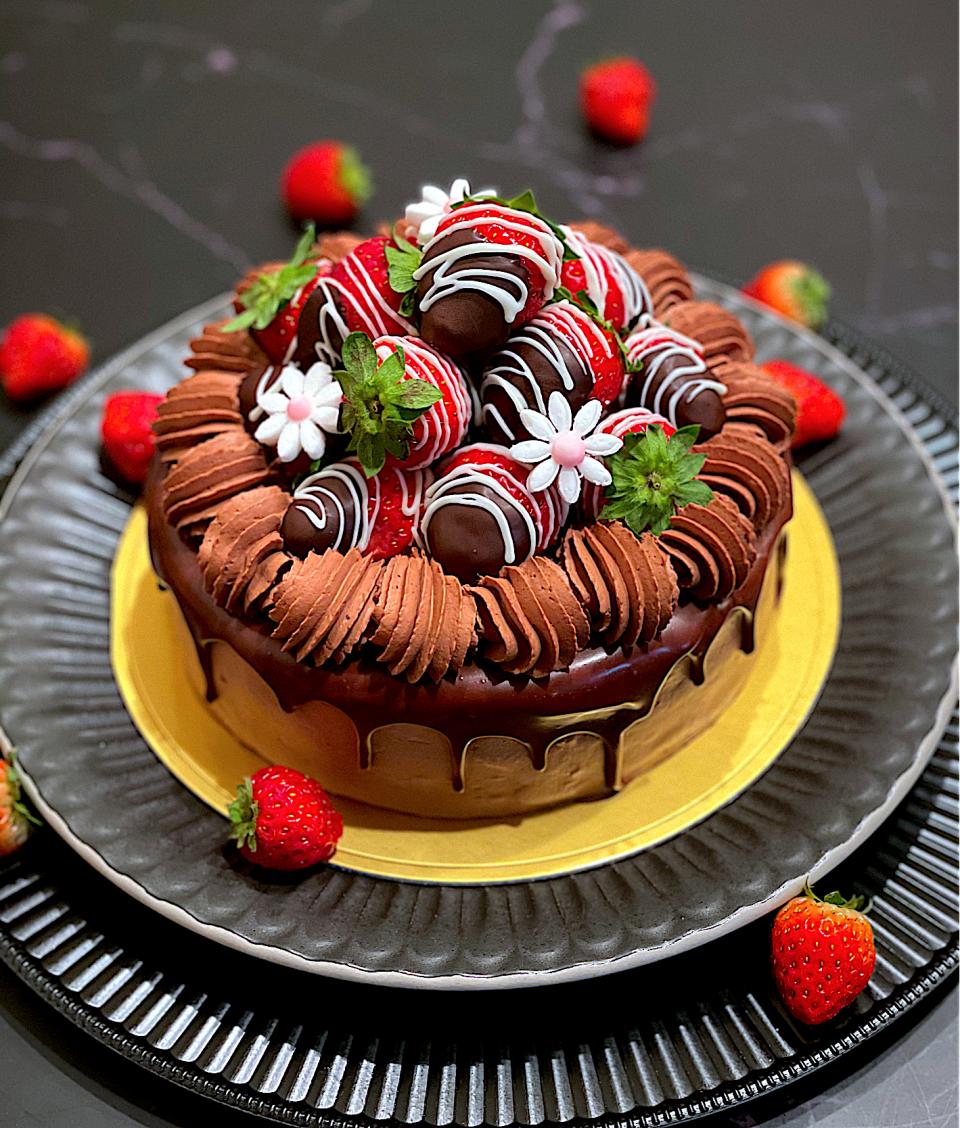 いちごのチョコレートケーキ Ax Snapdish スナップディッシュ Id Sjdhaaa