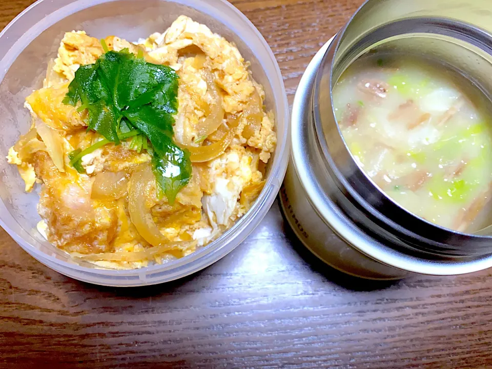 カツ丼&鳥キャベツ鍋|acoさん