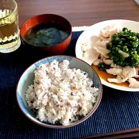 蒸し鶏ニラポン酢|はやさん