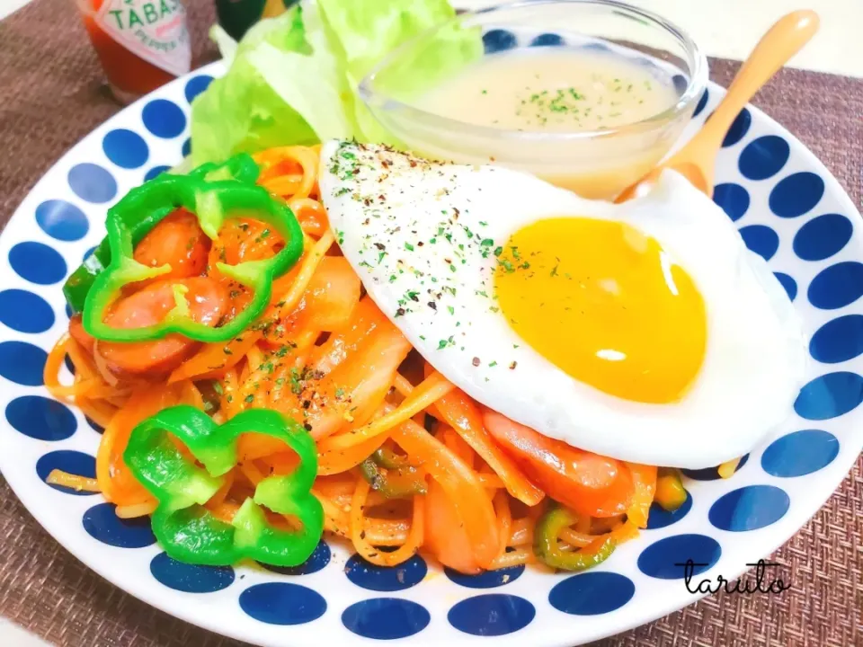 Snapdishの料理写真:ワンプレートでナポリタン😋🍝|taruto⭐️さん