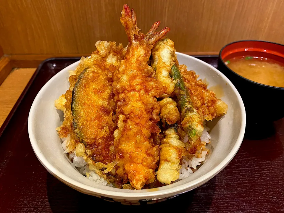 天丼 華美鶏天トッピング|かぬさん