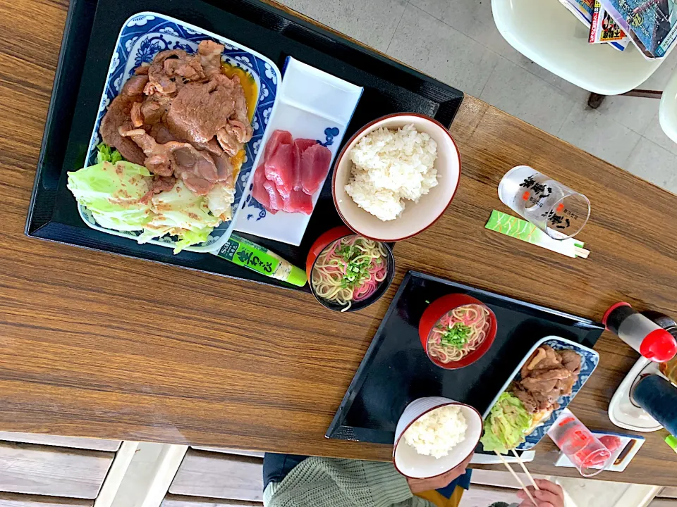 Snapdishの料理写真:🌈石垣島🌈みなと売店🌈生姜焼き定食special🌈¥700.-🌈|dabasyuさん