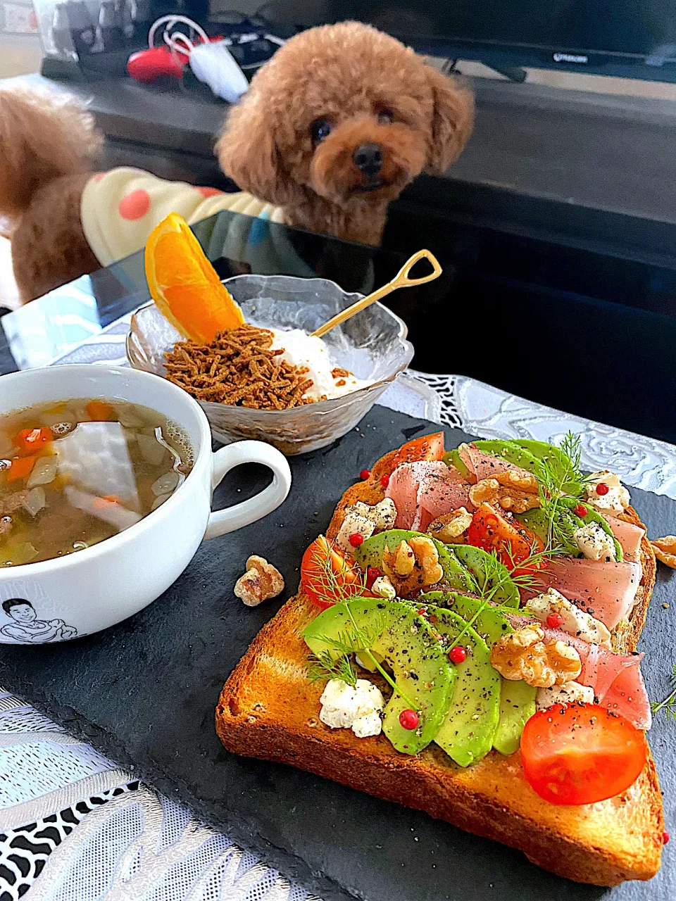 Snapdishの料理写真:ゆかりさんの料理 ✨盛り盛りオープンサンド😋👌|ゆかりさん