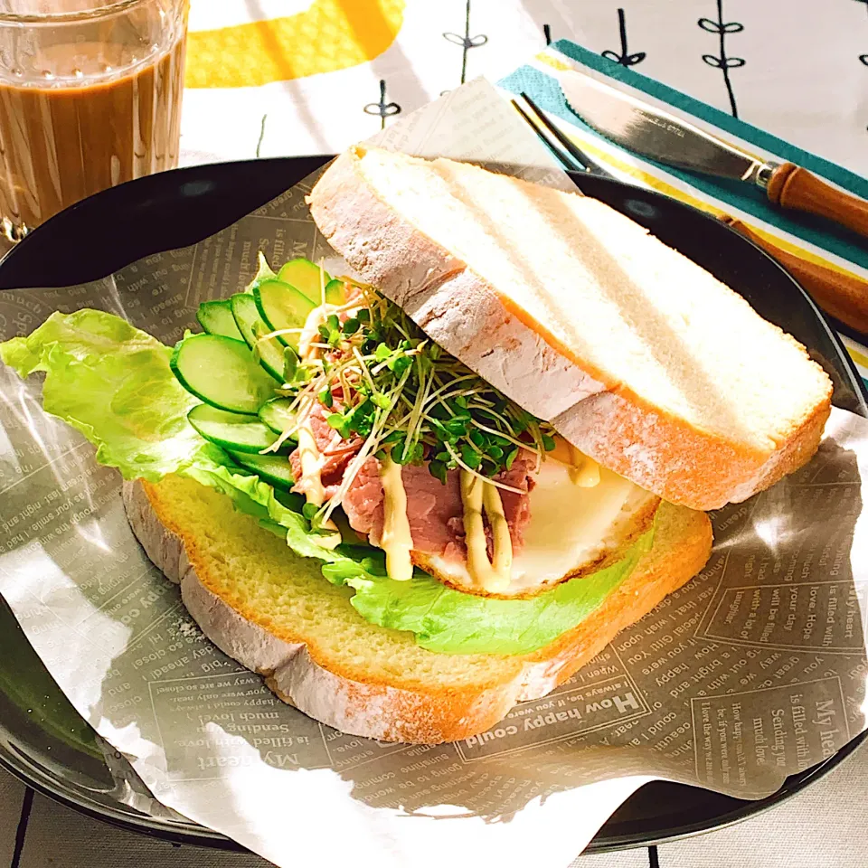 朝ごパンはサンドイッチ|アスママさん