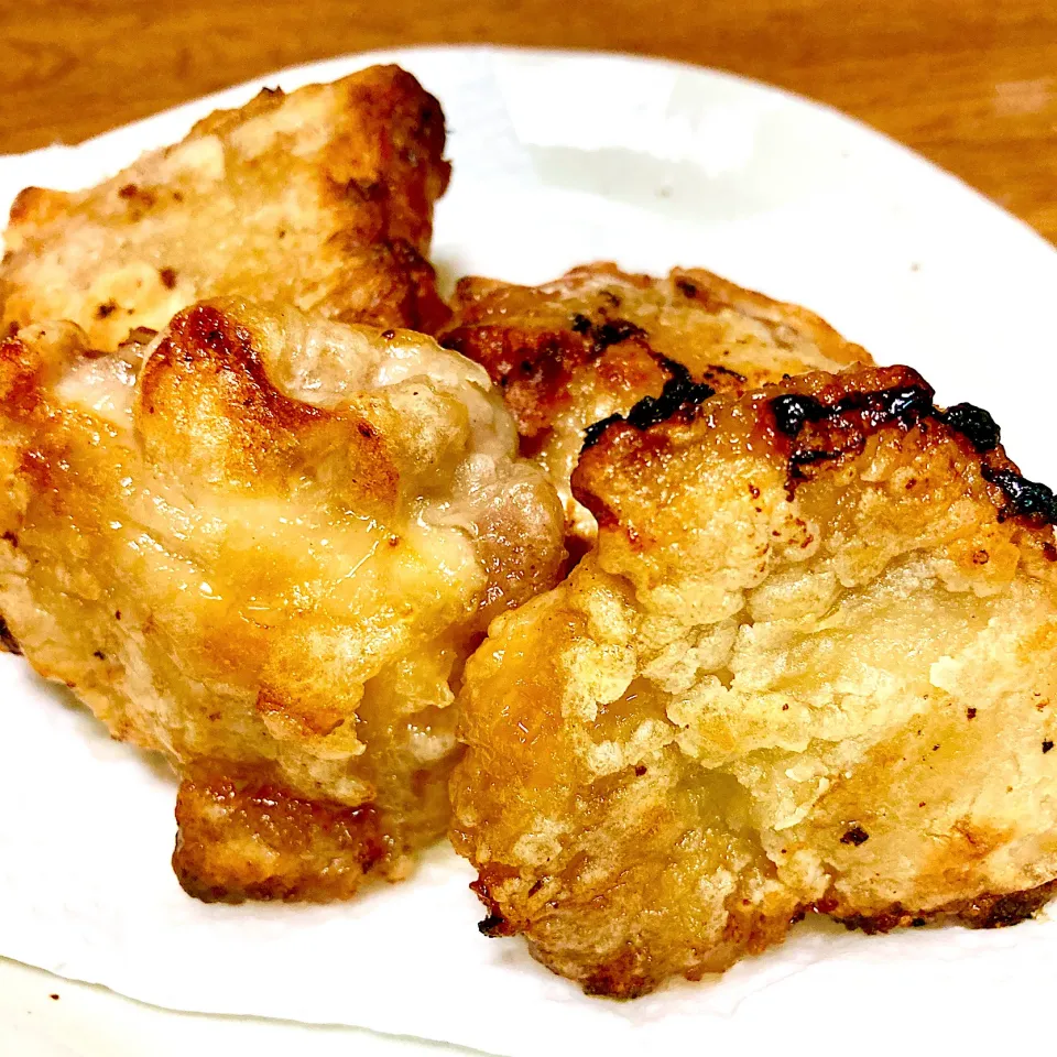 Snapdishの料理写真:照り焼きチキン味の唐揚げ風✨オーブントースターでカリカリ❣️|まいりさん