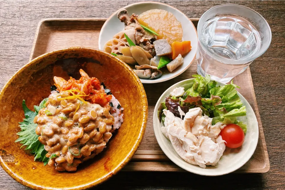 納豆キムチ丼|hibi_apeさん