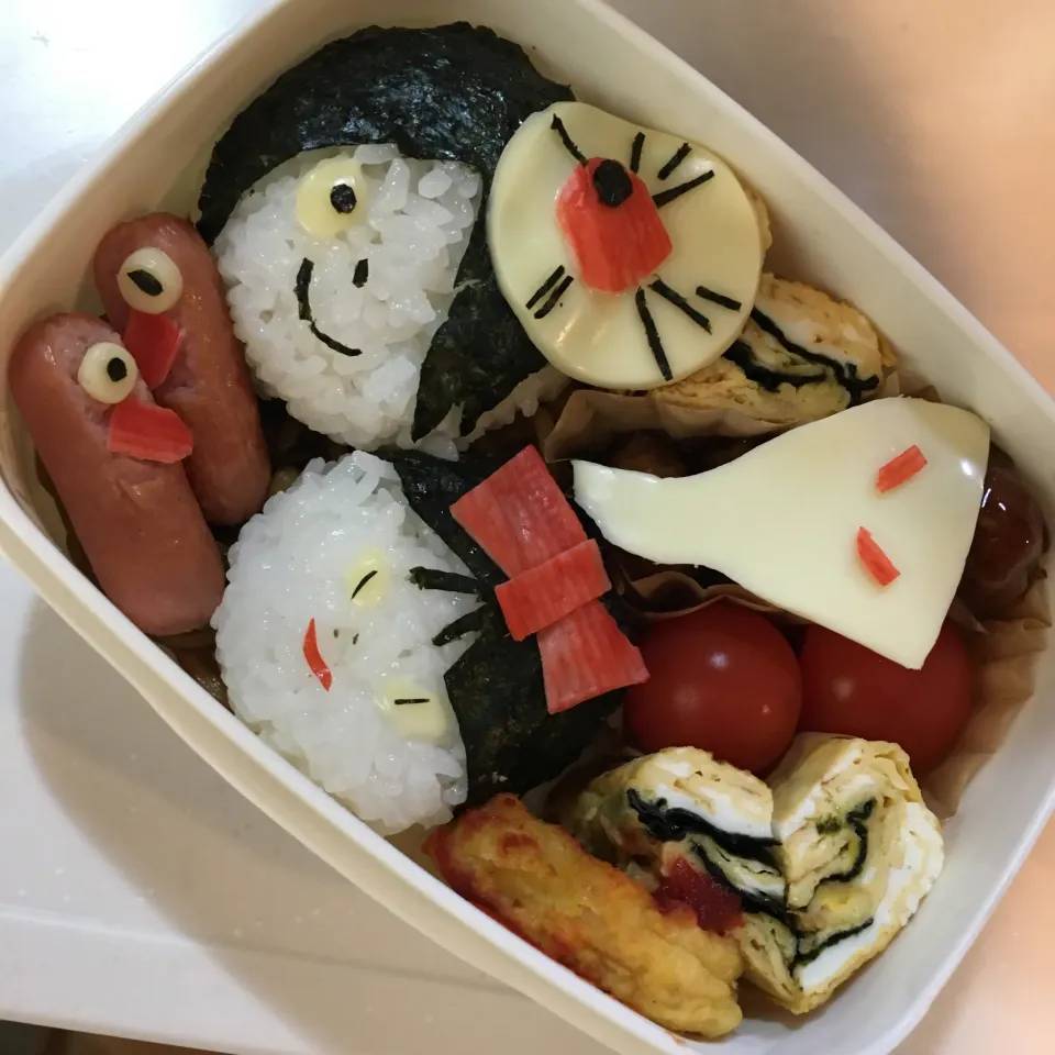 美術居残り組が作る鬼太郎弁当|yoshimiさん